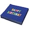 Serviettes de table bleues « Happy Birthday » de Celebrate It, 20 unités